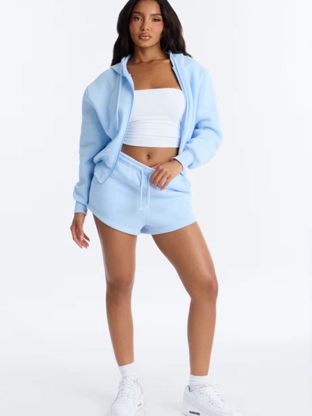 Bride shorts and zip up set - Picture 2 of 6